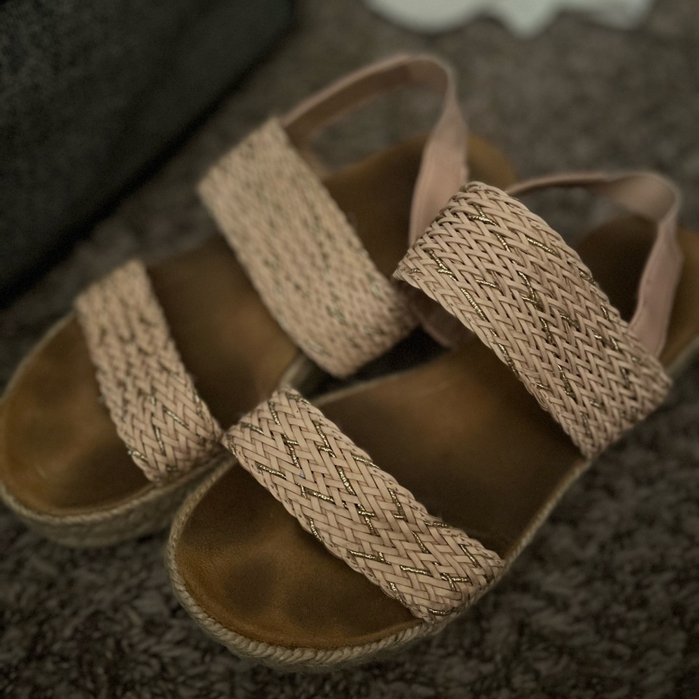 3/$9: Me Too Pink Platform Sandals
